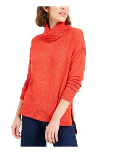 BAR III Womens Red Long Sleeve Turtle Neck Sweater Size: S fB[X