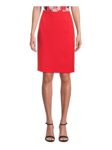 KASPER Womens Red Slim Fit Above The Knee A-Line Skirt Petites Size: 2P fB[X