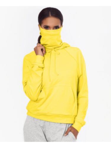 xbcBAhA_ BAM BY BETSY & ADAM Womens Yellow Built-in Mask Hits At Hip Rela Sweater L fB[X