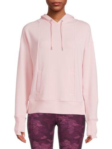 アヴィア AVIA Womens Pink Pocketed Drawstring Hood Ribbed Trim Sweatshirt XXL レディース