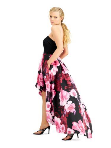 SPEECHLESS Womens Zippered Sleeveless Strapless Full-Length Prom Hi-Lo Dress レディース