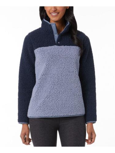 32 DEGREES HEAT Womens Blue Color Block Sweatshirt XL レディース