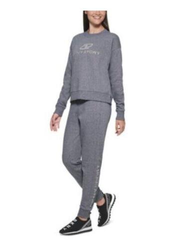 ディーケーエヌワイ DKNY SPORT Womens Gray Heather Sweatshirt XS レディース