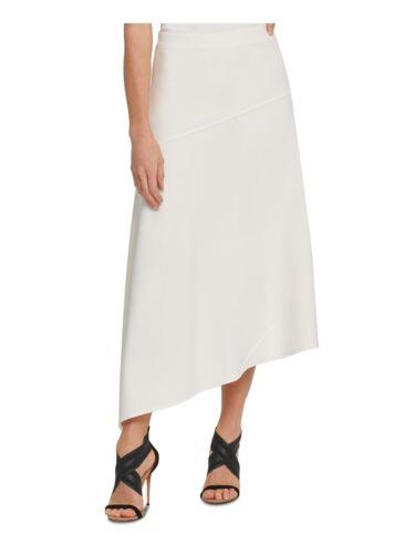 fB[P[GkC DKNY Womens Ivory Tea-Length Shift Skirt Size: XL fB[X