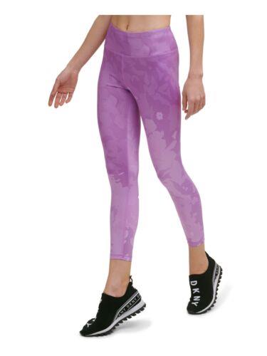 fB[P[GkC DKNY Womens Purple Moisture Wicking Pull On Active Wear High Waist Leggings XS fB[X