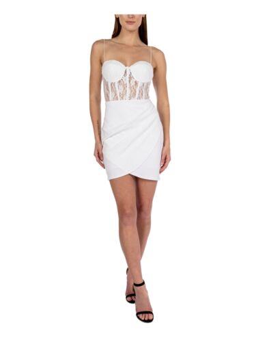 B DARLIN ファッション ドレス B DARLIN Womens White Corset Bodice Hem Short Dress 1516 カラー:White■ご注文の際は、必ずご確認ください。※こちらの商品は海外からのお取り寄せ商品となりますので、ご入金確認後、商品お届けまで3から5週間程度お時間を頂いております。※高額商品(3万円以上)は、代引きでの発送をお受けできません。※ご注文後にお客様へ「注文確認のメール」をお送りいたします。それ以降のキャンセル、サイズ交換、返品はできませんので、あらかじめご了承願います。また、ご注文をいただいてからの発注となる為、メーカー在庫切れ等により商品がご用意できない場合がございます。その際には早急にキャンセル、ご返金いたします。※海外輸入の為、遅延が発生する場合や出荷段階での付属品の箱つぶれ、細かい傷や汚れ等が発生する場合がございます。※商品ページのサイズ表は海外サイズを日本サイズに換算した一般的なサイズとなりメーカー・商品によってはサイズが異なる場合もございます。サイズ表は参考としてご活用ください。B DARLIN ファッション ドレス B DARLIN Womens White Corset Bodice Hem Short Dress 1516 カラー:White