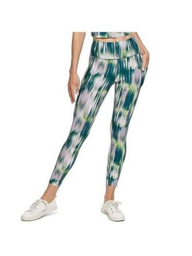 JoNC CALVIN KLEIN Womens Green 4-Way Active Wear High Waist Leggings XXL fB[X