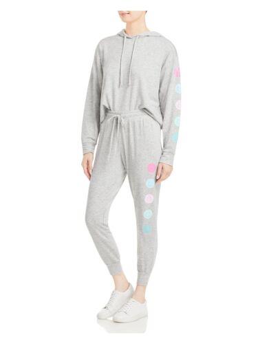 AVA & ESME Womens Stretch Tie Long Sleeve Hooded Lounge Pant Suit レディース