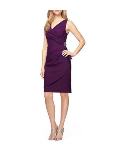 ALEX EVENINGS アレックスイブニングス ファッション ドレス ALEX EVENINGS Womens Purple Compression Sleeveless Sheath Dress 2 カラー:Purple■ご注文の際は、必ずご確認ください。※こちらの商品は海外からのお取り寄せ商品となりますので、ご入金確認後、商品お届けまで3から5週間程度お時間を頂いております。※高額商品(3万円以上)は、代引きでの発送をお受けできません。※ご注文後にお客様へ「注文確認のメール」をお送りいたします。それ以降のキャンセル、サイズ交換、返品はできませんので、あらかじめご了承願います。また、ご注文をいただいてからの発注となる為、メーカー在庫切れ等により商品がご用意できない場合がございます。その際には早急にキャンセル、ご返金いたします。※海外輸入の為、遅延が発生する場合や出荷段階での付属品の箱つぶれ、細かい傷や汚れ等が発生する場合がございます。※商品ページのサイズ表は海外サイズを日本サイズに換算した一般的なサイズとなりメーカー・商品によってはサイズが異なる場合もございます。サイズ表は参考としてご活用ください。ALEX EVENINGS アレックスイブニングス ファッション ドレス ALEX EVENINGS Womens Purple Compression Sleeveless Sheath Dress 2 カラー:Purple