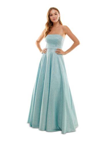 SAY YES TO THE PROM SAY YES TO THE Womens Light Blue Lined Tulle Up Back Formal Dress Juniors 9 ..