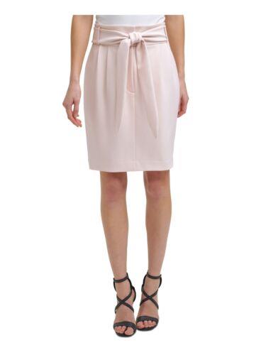 fB[P[GkC DKNY Womens Stretch Zippered Pocketed Tie Front Short Evening Pencil Skirt fB[X