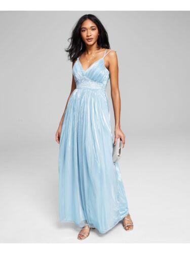 TEEZE ME Womens Light Blue Lined Sleeveless Formal Gown Dress 34 レディース