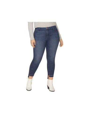 楽天サンガサンクチュアリ SANCTUARY Womens Navy Denim Distressed Step Hem Ankle Skinny Jeans Plus 20W レディース