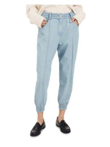 デレクラム DEREK LAM 10 CROSBY Womens Blue Zippered Elastic Waistband Joggers Pants 2 レディース