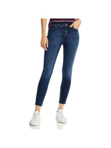 DL1961 Womens Navy Stretch Zippered Cropped Scultping Skinny Jeans Juniors 23 レディース