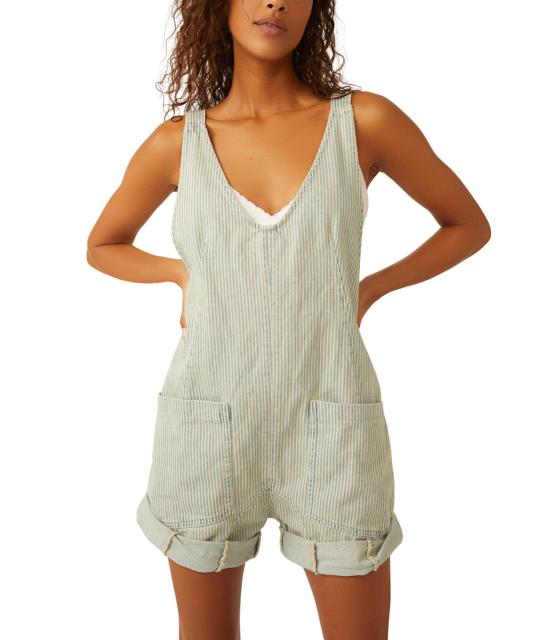 Free People フリーピーポー High Roller Railroad Shortall レディース