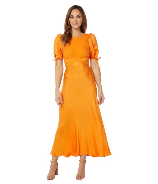 Ted Baker テッドベーカー ファッション ドレス Lysette Tie Detail Satin Tea Dress カラー:Orange■ご注文の際は、必ずご確認ください。※こちらの商品は海外からのお取り寄せ商品となりますので、...