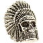ϥ Han Cholo Indian Chief Skull Ring (stainless steel silver) ˥å