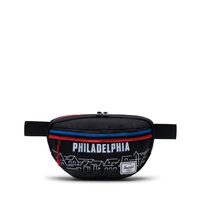 楽天サンガハーシェル Herschel Supply Co x NBA Philadelphia 76ers Nineteen 600D Hip Bag （black） ユニセックス