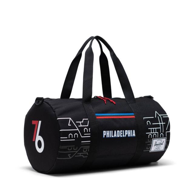 楽天サンガハーシェル Herschel Supply Co x NBA Philadelphia 76ers Sutton Mid 600 Duffel Bag （black） ユニセックス