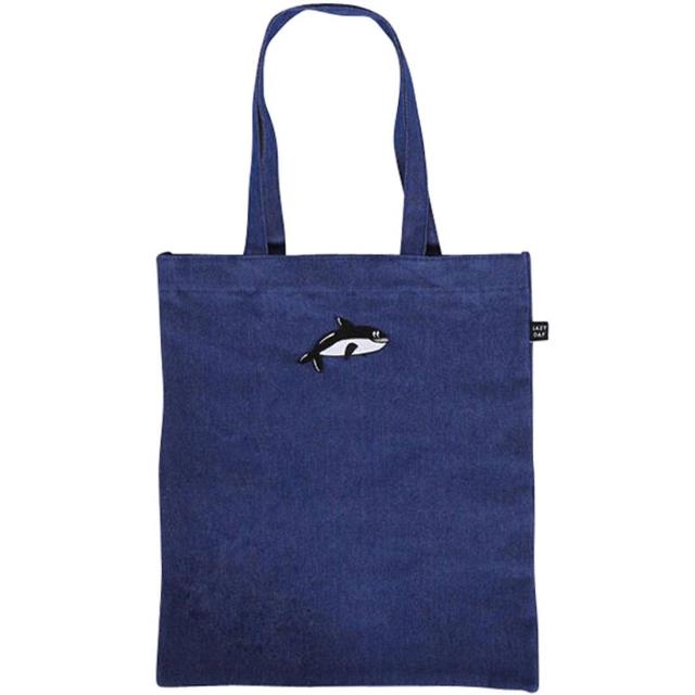 楽天サンガレイジーオーフ Lazy Oaf Killer Whale Tote Bag （blue / denim） ユニセックス