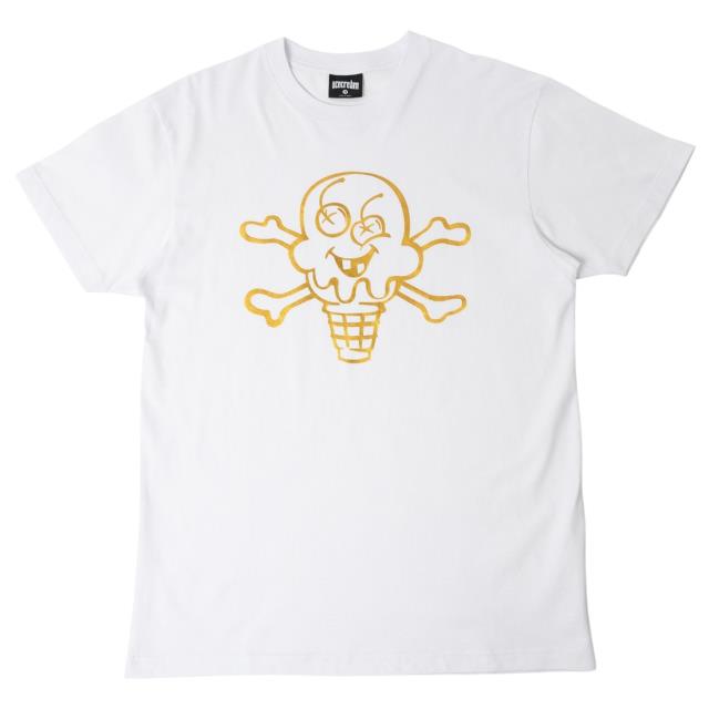 クリーム Ice Cream Men Metallic Tee (white) メンズ