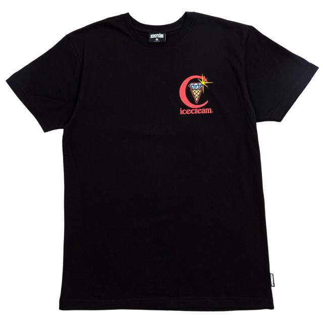 クリーム Ice Cream Men Diamonds Tee (black) メンズ