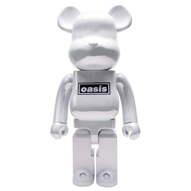 メディコム Medicom Oasis Merchandising White Chrome 1000% Bearbrick Figure (white)