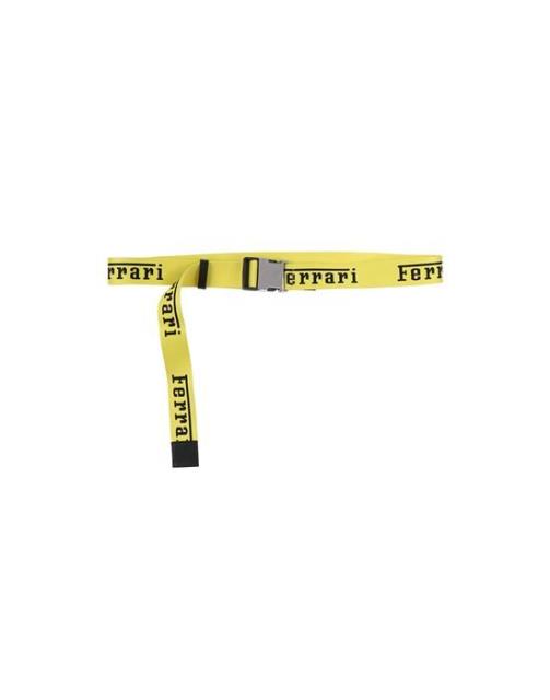 FERRARI フェラーリ アクセサリー小物 ベルト FERRARI Fabric belts カラー:Yellow■ご注文の際は、必ずご確認ください。※こちらの商品は海外からのお取り寄せ商品となりますので、ご入金確認後、商品お届けまで3から5週間程度お時間を頂いております。※高額商品(3万円以上)は、代引きでの発送をお受けできません。※ご注文後にお客様へ「注文確認のメール」をお送りいたします。それ以降のキャンセル、サイズ交換、返品はできませんので、あらかじめご了承願います。また、ご注文をいただいてからの発注となる為、メーカー在庫切れ等により商品がご用意できない場合がございます。その際には早急にキャンセル、ご返金いたします。※海外輸入の為、遅延が発生する場合や出荷段階での付属品の箱つぶれ、細かい傷や汚れ等が発生する場合がございます。※商品ページのサイズ表は海外サイズを日本サイズに換算した一般的なサイズとなりメーカー・商品によってはサイズが異なる場合もございます。サイズ表は参考としてご活用ください。FERRARI フェラーリ アクセサリー小物 ベルト FERRARI Fabric belts カラー:Yellow