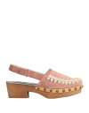 MOU 靴 シューズ ミュール MOU Mules and clogs カラー:Pastel pink■ご注文の際は、必ずご確認ください。※こちらの商品は海外からのお取り寄せ商品となりますので、ご入金確認後、商品お届けまで3から5週間程度お時間を頂いております。※高額商品(3万円以上)は、代引きでの発送をお受けできません。※ご注文後にお客様へ「注文確認のメール」をお送りいたします。それ以降のキャンセル、サイズ交換、返品はできませんので、あらかじめご了承願います。また、ご注文をいただいてからの発注となる為、メーカー在庫切れ等により商品がご用意できない場合がございます。その際には早急にキャンセル、ご返金いたします。※海外輸入の為、遅延が発生する場合や出荷段階での付属品の箱つぶれ、細かい傷や汚れ等が発生する場合がございます。※商品ページのサイズ表は海外サイズを日本サイズに換算した一般的なサイズとなりメーカー・商品によってはサイズが異なる場合もございます。サイズ表は参考としてご活用ください。MOU 靴 シューズ ミュール MOU Mules and clogs カラー:Pastel pink