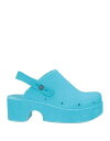 XOCOI 靴 シューズ ミュール XOCOI Mules and clogs カラー:Turquoise■ご注文の際は、必ずご確認ください。※こちらの商品は海外からのお取り寄せ商品となりますので、ご入金確認後、商品お届けまで3から5週間程度お時間を頂いております。※高額商品(3万円以上)は、代引きでの発送をお受けできません。※ご注文後にお客様へ「注文確認のメール」をお送りいたします。それ以降のキャンセル、サイズ交換、返品はできませんので、あらかじめご了承願います。また、ご注文をいただいてからの発注となる為、メーカー在庫切れ等により商品がご用意できない場合がございます。その際には早急にキャンセル、ご返金いたします。※海外輸入の為、遅延が発生する場合や出荷段階での付属品の箱つぶれ、細かい傷や汚れ等が発生する場合がございます。※商品ページのサイズ表は海外サイズを日本サイズに換算した一般的なサイズとなりメーカー・商品によってはサイズが異なる場合もございます。サイズ表は参考としてご活用ください。XOCOI 靴 シューズ ミュール XOCOI Mules and clogs カラー:Turquoise