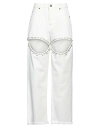 GAeLLE Paris ファッション パンツ GAeLLE Paris Denim pants カラー:White■ご注文の際は、必ずご確認ください。※こちらの商品は海外からのお取り寄せ商品となりますので、ご入金確認後、商品お届けまで3から5週間程度お時間を頂いております。※高額商品(3万円以上)は、代引きでの発送をお受けできません。※ご注文後にお客様へ「注文確認のメール」をお送りいたします。それ以降のキャンセル、サイズ交換、返品はできませんので、あらかじめご了承願います。また、ご注文をいただいてからの発注となる為、メーカー在庫切れ等により商品がご用意できない場合がございます。その際には早急にキャンセル、ご返金いたします。※海外輸入の為、遅延が発生する場合や出荷段階での付属品の箱つぶれ、細かい傷や汚れ等が発生する場合がございます。※商品ページのサイズ表は海外サイズを日本サイズに換算した一般的なサイズとなりメーカー・商品によってはサイズが異なる場合もございます。サイズ表は参考としてご活用ください。GAeLLE Paris ファッション パンツ GAeLLE Paris Denim pants カラー:White