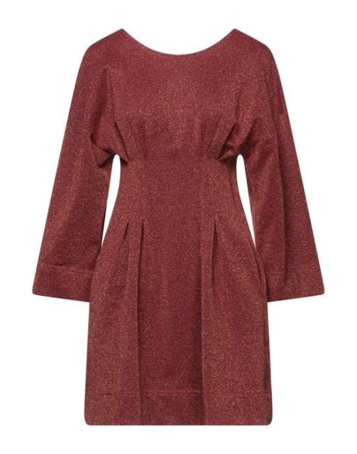 SUOLI ファッション ドレス SUOLI Short dresses カラー:Brick red■ご注文の際は、必ずご確認ください。※こちらの商品は海外からのお取り寄せ商品となりますので、ご入金確認後、商品お届けまで3から5週間程度お時...