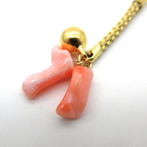 ピンク珊瑚 枝 根付 さんご サンゴ コーラル sango coral 本珊瑚 無染色 宝石珊瑚 プレゼント 開運 お守り 厄除け キーホルダー 目印 子供の日...