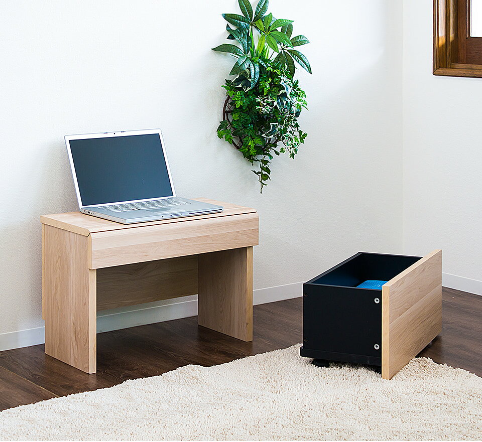 【期間限定 P2倍】ローデスク 幅60cm ワゴン付き デスク 机 子供 ロータイプ 可愛い コンパクト 座れる 学習机 ローデスク 収納ワゴン セット 木製 丸み 子供のベッドサイドテーブル 収納スツール 子ども キッズ 子供部屋 デスク 小さめ 収納ベンチ 60