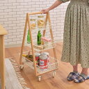 【サマーSALE開催中】バスケットワゴン バスケットワゴン ワゴン バスケット キッチンワゴン ガーデンプランター フェイクグリーン 植物 観葉植物 天然木 木...