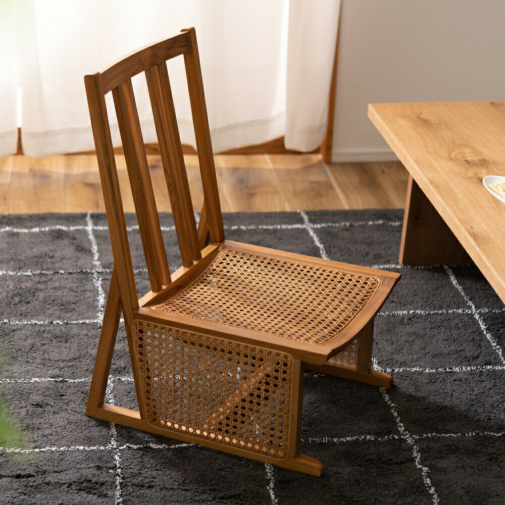 樂天商城 - 500円OFFクーポン配布中 04/24(金)20:00〜 フロアチェア ラタンチェア チェア 椅子 ラタン 1人掛け ナチュラル シンプル アジアン 籐 天然素材