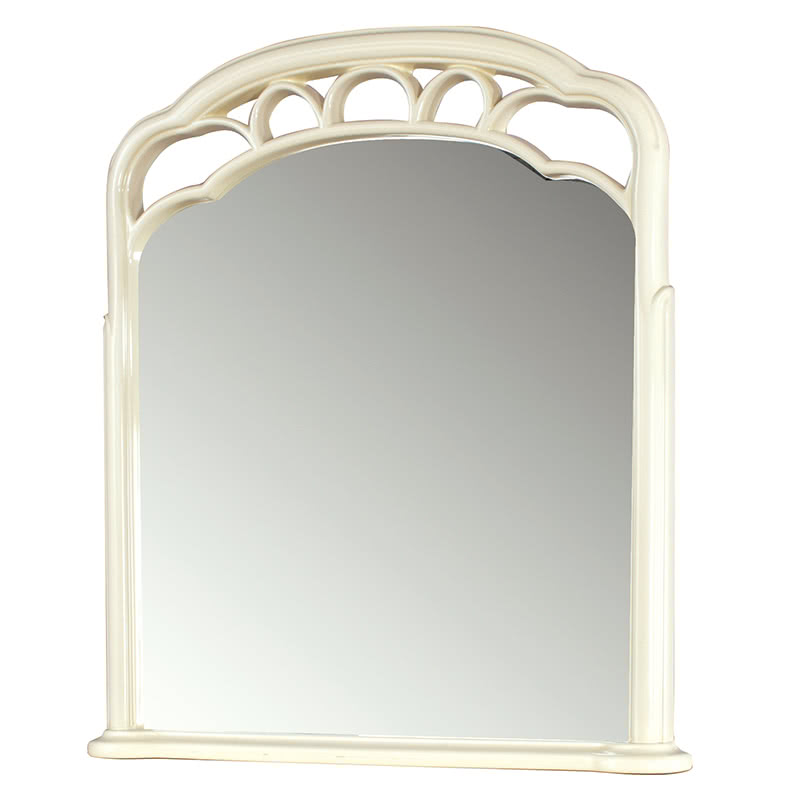 【完成品】ミラー 鏡 置き型 新生活 イタリア 高級 装飾 ドレッサー おしゃれ SFLI-509-IV ホワイト