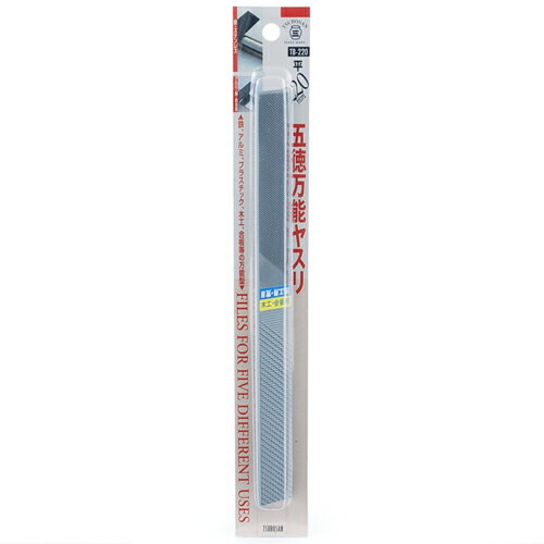 樂天商城 - 五徳万能ヤスリ 平220mm ツボサン TB-220 鉄・アルミ・プラスチック・木工・合板などの様々な材質に最適なヤスリです。一般加工用のヤスリ。 BFJ1023618