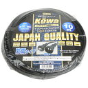 防雨コード 15A×10m KOWA KRW14-10 クロ ソフトタイプ電線の延長コードです。延長コード。 BFJ1024070