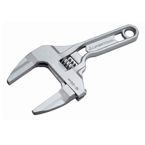 たて型モーターレンチ スーパー MFTN68A 装飾衛生配管のナットに傷をつけないアルミ合金製です。メッキしたナットや銅、真鍮、など軟質のナット類の締め付け。 BFJ1031508