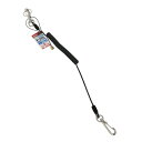 セフティコード R 1kg SK11 SSC-1R ブラック 耐久性、伸縮性抜群の落下防止、紛失防止用安全コードです。ステンレスワイヤーとウレタンコードを一体成...