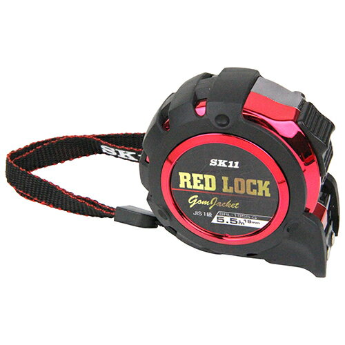 【9ヶ月保証付】レッドロック19 5.5m SK11 SRL-1955-G 衝撃に強いゴムジャケットカバー付きコンベックスです。長さの測定。 BFJ1033697