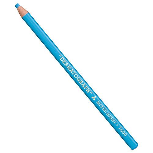 油性ダーマト水色 UNI K7600.8 金属にもプラスチックにもグイグイ書ける、特殊な色芯を採用しています..