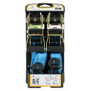 【ボーナスSALE開催中】ラチェット式ベルト荷締機 SK11 RT-32LB 2pcs ラチェットバックル式でしっかりと確実な荷締作業ができます 荷物運搬時 荷...