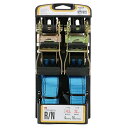 【ボーナスSALE開催中】ラチェット式ベルト荷締機 SK11 RT-32EB 2pcs ラチェットバックル式でしっかりと確実な荷締作業ができます 荷物運搬時 荷...