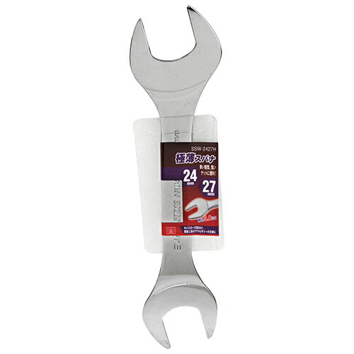 樂天商城 - 極薄スパナ SK11 SSW-2427H 狭い隙間や薄いナットの作業に最適です。六角ボルト・ナットの締付け、緩め作業。 BFJ1036649