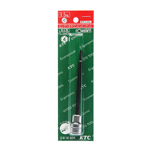 樂天商城 - ロングヘキサゴンソケット KTC BT3-04L-S リペアキットにより、先端ビットの交換が可能です。六角穴付ボルト(キャップスクリュー)を締緩する為のレンチ。 BFJ1042141