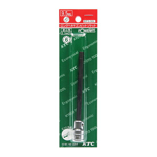 樂天商城 - ロングヘキサゴンソケット KTC BT3-06L-S リペアキットにより、先端ビットの交換が可能です。六角穴付ボルト(キャップスクリュー)を締緩する為のレンチ。 BFJ1042147