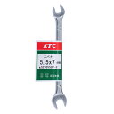 【期間限定ポイント2倍】スパナ KTC S2-05507-F KTC独自のI型断面形状により、しなりに強く、軽いです。六角ボルト・ナットを締め緩めする為のスパナ...